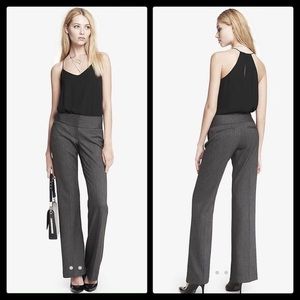 Express charcoal gray editor pants
